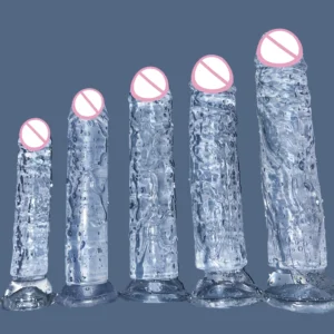 5 Colors Mini Transparent Suction Cup Dildo Soft Personal Massager Toy