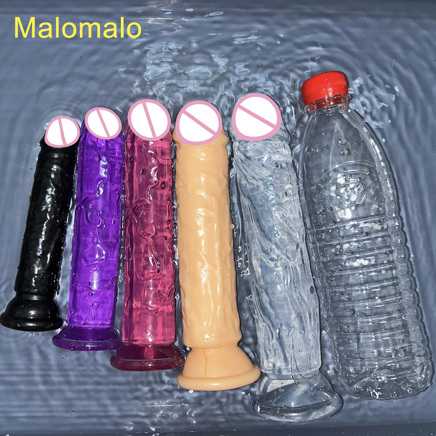 5 Colors Mini Transparent Suction Cup Dildo Soft Personal Massager Toy - Image 2