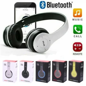 P47 Bluetooth Wireless Headphones Noise Cancelling Over Ear Headset