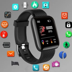 Smartwatch Men Women Fitness Watch Message Call Android iOS 9 Colors